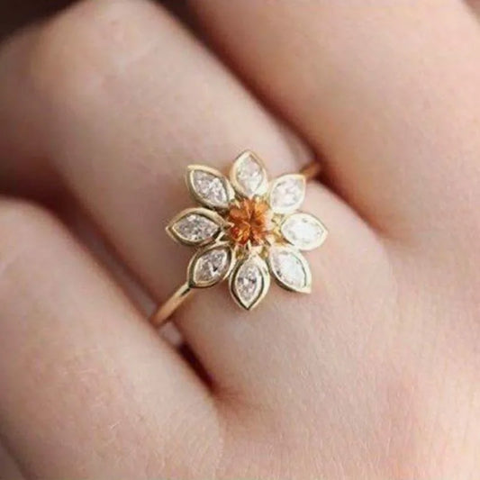 Tutaru - Women's King Sunflower Casual Ring