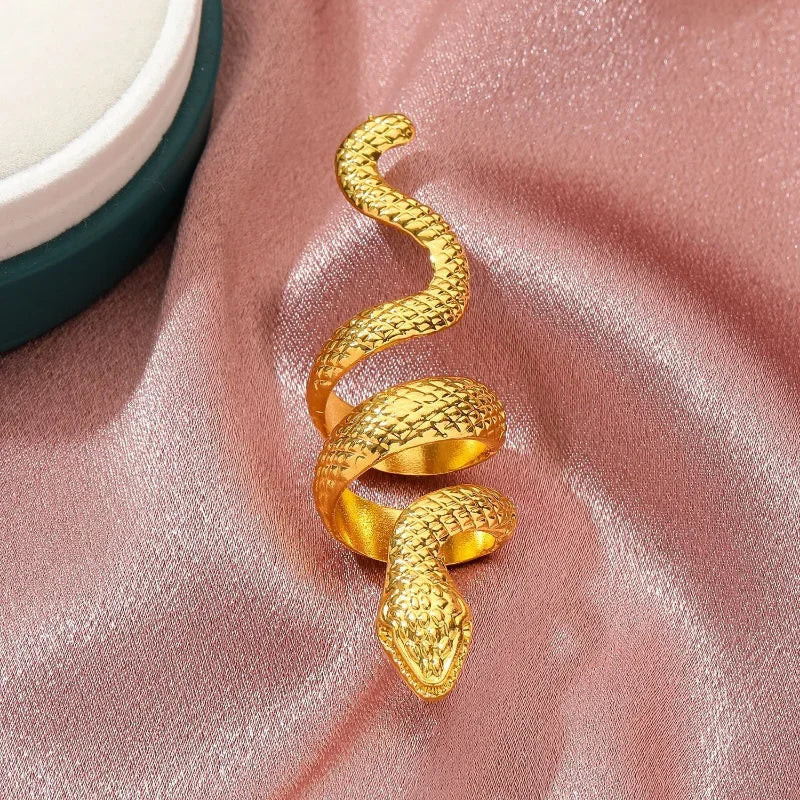 Tutaru - Women's Snake Gothic Retro Ring