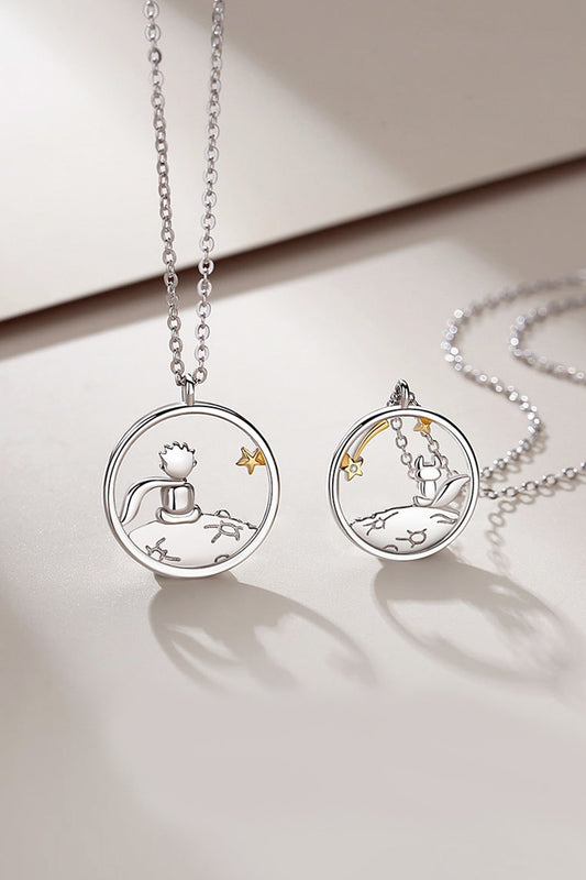 Tutaru - Little Prince & Little Fox Couple Necklace